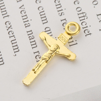 Pendentif en Bronze orthopédique avec croix de jésus, plusieurs modèles, médaillon religieux, Vintage