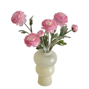 Flocked Dew Lotus <b>Artificial</b> <b>Flower</b> Single Branch Silk <b>Flower</b> Weather Resistant Home Wedding Decoration - Product Image 5