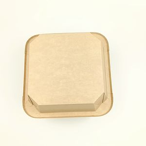 ถ้วยกระดาษคราฟท์สีน้ำตาลสำหรับบรรจุอาหาร  แบบมีลวดลายต่างๆ  ถ้วยสำหรับซื้อกลับบ้าน สำหรับใส่สลัด เค้ก คุกกี้ น้ำตาล ซูชิ ผลไม้ ขนม - Product Image 3