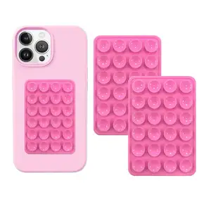 Plakkerig 2024 Grip Zuig Telefoon Case Telefoon Accessoire Zuig Zelfklevende Siliconen Zuignap Pads Mobiele Telefoons Voor Iphone