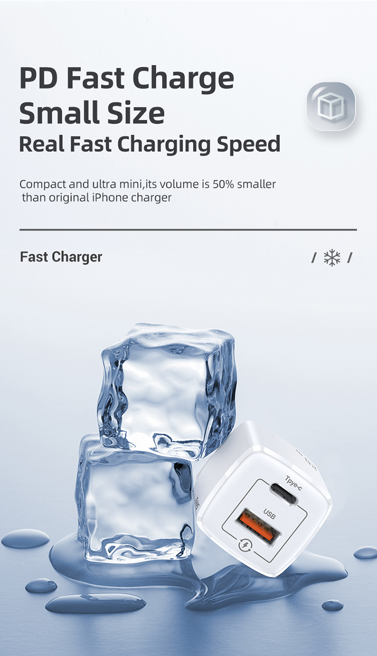 USAMS T37 Super Si 20W QC3.0+PD Fast Charger with Type C and USB 2 Ports (EU) US-CC128 17 H845e65e5c0b84f0d8e104d7f937becac0