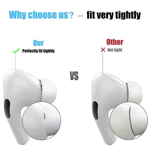 Coussinets <span class=keywords><strong>d</strong></span>'<span class=keywords><strong>écouteur</strong></span>s en silicone de haute qualité pour Airpods Pro 2, embouts de remplacement, embouts <span class=keywords><strong>d</strong></span>'<span class=keywords><strong>écouteur</strong></span>s, couvre-<span class=keywords><strong>écouteur</strong></span>s, tailles petite, moyenne, grande - Product Image 2