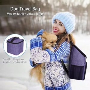 <b>Doggy</b> Bag <b>Backpack</b> - Dog Travel Bag <b>Backpack</b> for Dog Supplies with 2 BPA-Free Travel Dog Bowls, Treat Bag, pets' travel bags - Product Image 2