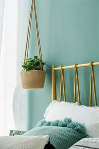 Juego de decoración de pared de bambú, cesta de fruta colgante de mimbre de yute, macetas extra grandes para plantas, cestas de flores de pesca - Product Image 3