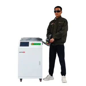 Efficient 500W Pulse Laser Derusting Machine Titanium Alloy Metal Plate Iron Plate Pulse Laser Cleaning Machine