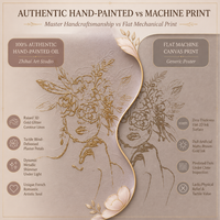 Peintures murales abstraites à motifs floraux dorés avec accents de paillettes, portrait de femme, ligne artistique, très vendues