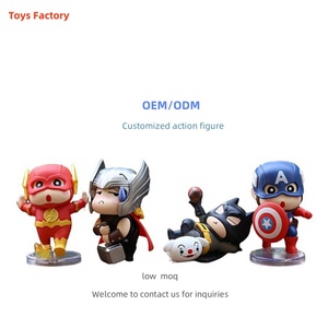 <span class=keywords><strong>Pop</strong></span> Culture Anime Mini Figure US Captain America <span class=keywords><strong>Thor</strong></span> Cosplay Poupée Adulte Boîte Aveugle Décoration De Table Fabrication Services - Product Image 1