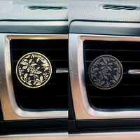 Logo personnalisé voiture métal aromathérapie émail peinture voiture diffuseur désodorisant voiture évent clip