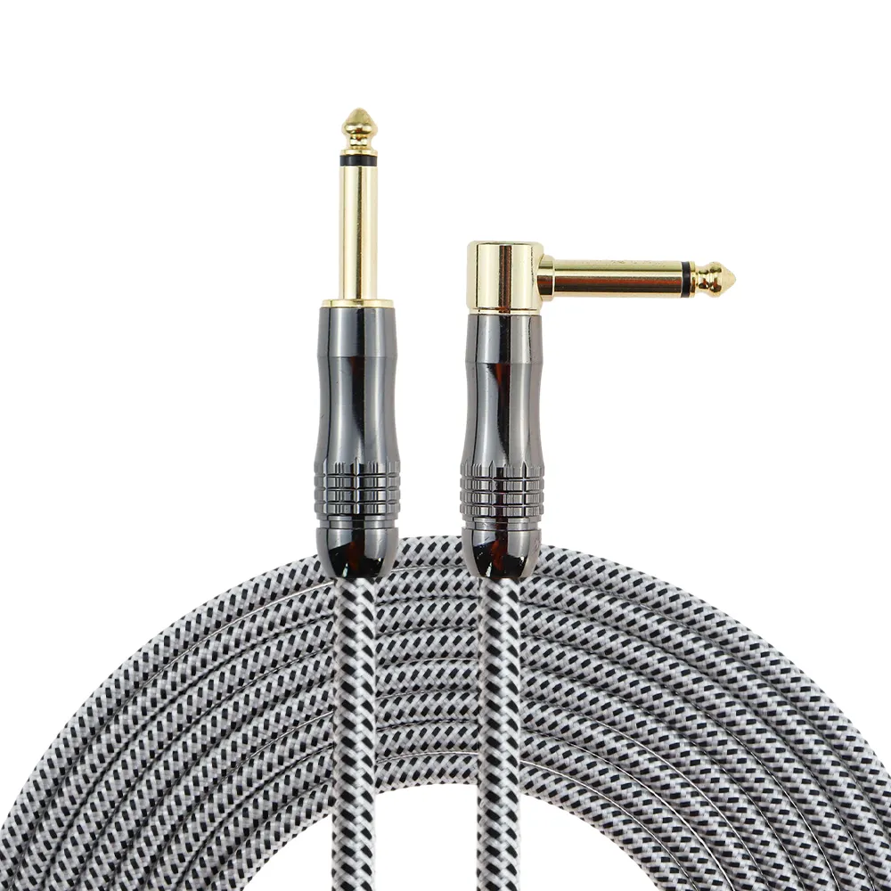 High Quality Music Instrument 10ft 15ft 20ft 3m 6m Drum Electric Guitar Bass Guitar Cable