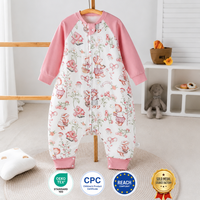 Mameluco para Bebé de 6 Capas de Bambú y Algodón con Certificación OEKO-TEX, Transpirable, Suave, Antibacteriano, con Cierre Frontal