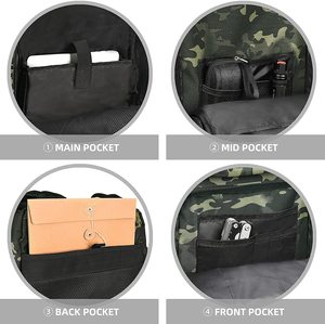Grand sac à dos tactique de camouflage personnalisé de 45l pour l'extérieur Sac à dos de voyage Mochila - Product Image 3