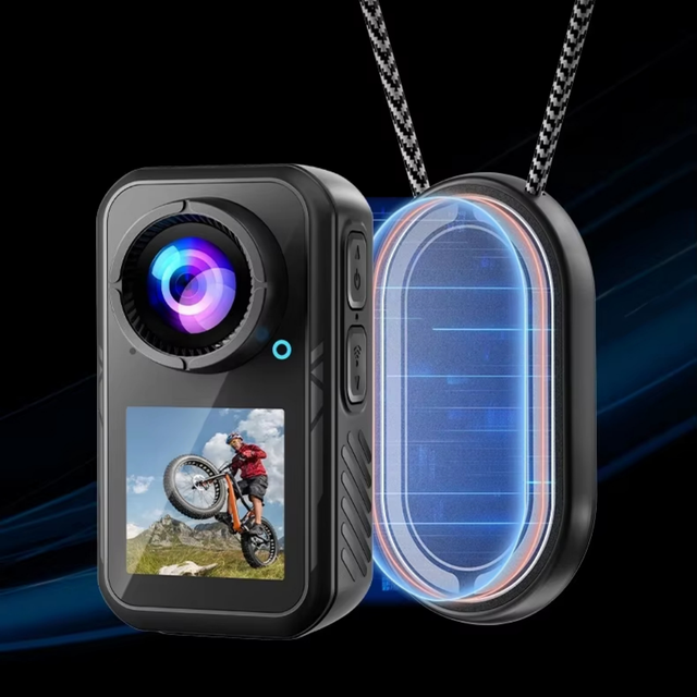 For 5K 4K Action Camera 1.3" Touch Screen Dual Display WiFi 30m Waterproof 130 Wide Angle MicroSD AI Tracking Sports Vlogging