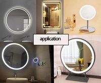 Commutateur à capteur tactile bicolore 12V 24V LED avec fonction de mémoire pour interrupteurs inductifs à miroir
