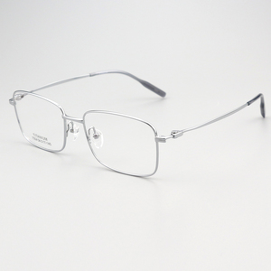 OEM fabricante Shenzhen venta al por mayor 2025 clásico de los hombres de titanio anteojos de lujo <span class=keywords><strong>Retro</strong></span> Rectangular monturas de gafas con estuche - Product Image 2