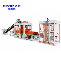 Machine à fabriquer des briques grande capacité QT12-15, machine automatique à blocs de béton à pression hydraulique, creux, pleins, emboîtables