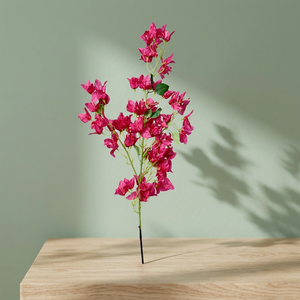 Branches artificielles de bougainvillier rouge cerise en soie, faites à la main, style moderne AFF, bâton de 31,1 cm, prix de gros usine - Product Image 2