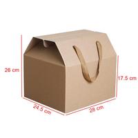 Emballage en carton ondulé kraft recyclable, kit de fabrication de bougies, boîte à nourriture, boîte à collation, boîte à œufs, boîte cadeau, corde, laminage mat, gaufrage