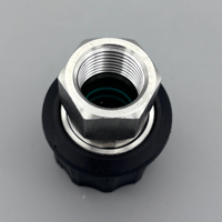 Nouvelle prise UWO 1/2" QC avec revêtement en caoutchouc (noir) x raccord rapide femelle 1/2" BSPP (SS304) modèle 6038 en provenance de Chine