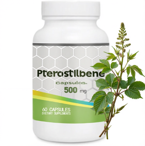 Pterostilbene แคปซูลสำหรับผิวขาวและสนับสนุนภูมิคุ้มกันอาหารเสริมสุขภาพหัวใจและหลอดเลือด - Product Image 2