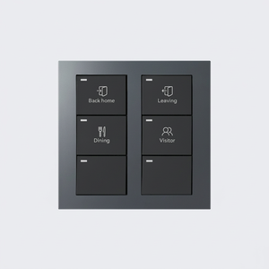 Interruptor de Control Inalámbrico ZigBee Siqitech 2024, Sistema de Hogar Inteligente, Corriente Máxima de 1A, para Aplicaciones de PC, Modelo Gery - Product Image 1