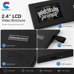 Superlieur Carte de visite vidéo parlante professionnelle innovante avec écran LCD de 2,4 pouces pour une première impression parfaite - Product Image 6