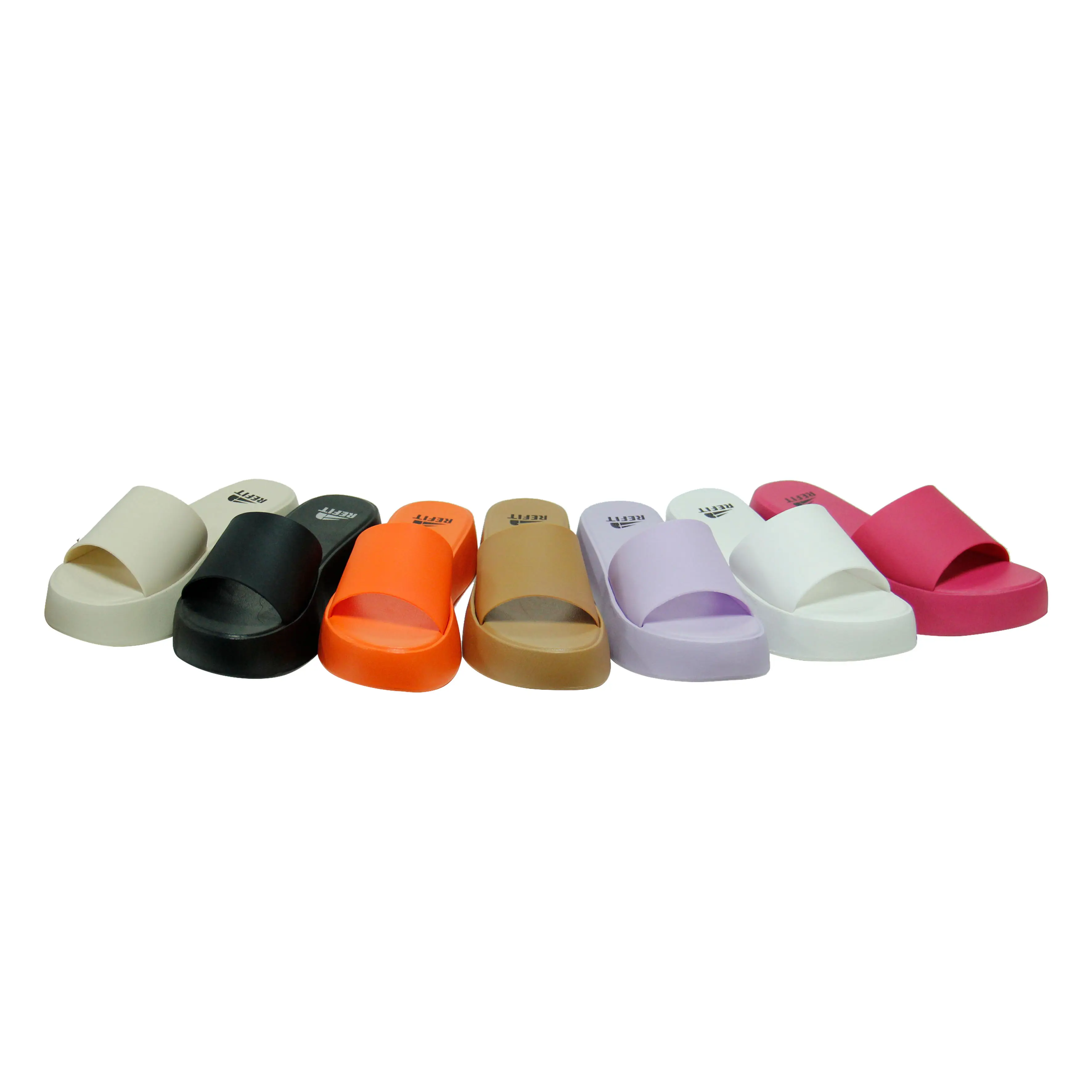 사용자 정의 로고 다채로운 여성 홈 슬리퍼 인과 신발 편안한 실내 샌들 숙녀 부드러운 슬리퍼 플립 플롭 PU 99-WM01