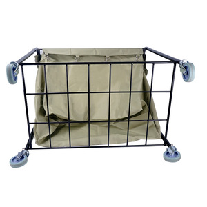 Chariot à linge 94x54.5x89.5cm avec 4 roues, semi-fermé, pour le nettoyage et la lessive - Product Image 2