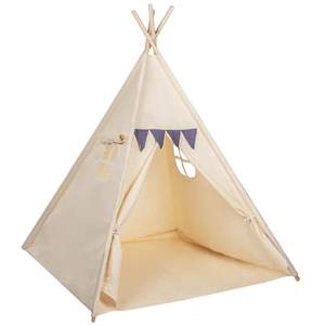 Tente <span class=keywords><strong>tipi</strong></span> <span class=keywords><strong>pour</strong></span> enfants-tente de jeu portable <span class=keywords><strong>pour</strong></span> enfants intérieur extérieur avec drapeaux décoratifs vente chaude tente de maison de bébé - Product Image 2