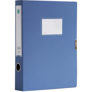 Deli <b>File</b> <b>Box</b> 3.5cm A4 Blue Office Organizer Desktop Storage - Product Image 1