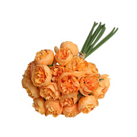 Bouquet de roses artificielles en soie, fleurs artificielles en gros, roses décoratives, accessoires de mariage, accessoires de photographie, arrangements Yuyuan