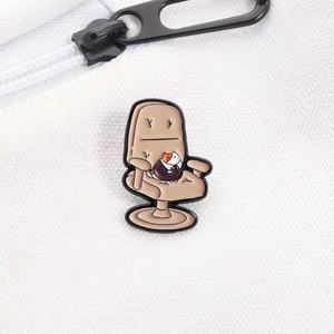 Spilla in Metallo Personalizzata a Forma di Gattino Cartoon, Simbolo di Dirigente per Sedia da Ufficio, Regalo Gioiello - Product Image 3