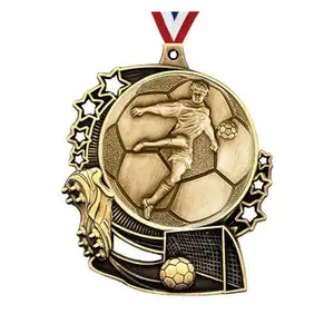 ถ้วยรางวัลฟุตบอลกีฬาชุบทองแดงแบบโบราณถ้วยรางวัลออสการ์สินค้าใหม่