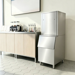 Machine à glace pilée granulaire comestible YISO, refroidie à l'eau, 400 kg/24h, de qualité alimentaire, avec bac de stockage de 260 kg, directement de l'usine - Product Image 1