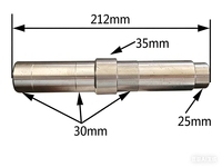 Pièces de rouleau de récolteuse Starlight 7888/988 : Arbre à fil intérieur avec couvercle d'extrémité en acier moulé – Neuf