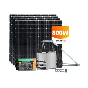 Eviniz için küçük GÜNEŞ PANELI Kit Off-grid 800W güneş enerjisi balkon sistemi