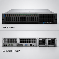 Serveur Rack 2U R750XS 2x Gold 6330 56 cœurs 64 Go 2x 512 Go SSD 3x 4 To H755 pour centre de données