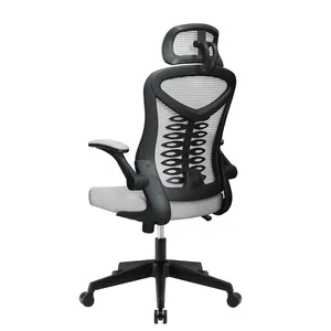 Ergonomic Lift Office Chair by Home Office Furniture Manufacturer Modern Swivel Computer Mesh Chair in Fabric Style