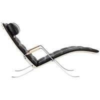 Chaise longue Mid-Century Modern en cuir PU FK87, fauteuil de loisirs Grasshopper, fauteuil à bras écologique pour salon et chambre