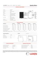 LUXEN LUXNERI FULL BLACK 435-455W Mono 96 Half-Cell Layout G12R Panneau solaire tout noir à N-TYPE cellules 450w