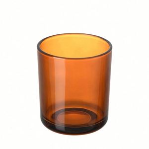 Bocaux à bougies en verre Oxford transparents de taille moyenne et grande avec couvercles plats scellés or et argent - Product Image 1