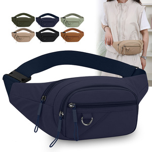 Multifunctional Waist Bag Nylon Large Capacity Waterproof For Men Women Travel Sports Work Outdoor Use - Product Image 3