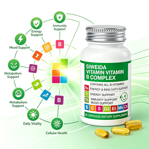 Capsules de complexe de <span class=keywords><strong>vitamine</strong></span> B à spectre complet SIWEIDA, multivitamines, complément nutritionnel quotidien pour adultes - Product Image 5