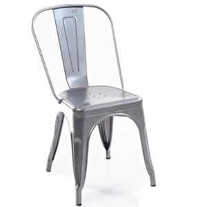 וינטג 'בסגנון וינטג' סגנון stackable כיסאות בחוץ ברזל tolixs מסעדת אוכל כיסא - Product Image 3