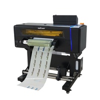 Nouvelle imprimante de boîte cadeau en métal de genre DTF automatique étiquette en cristal d'encre UV marques de commerce éco-solvant impression par transfert à froid