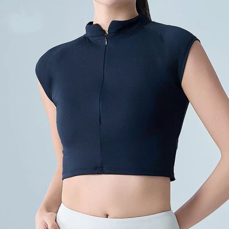New Yoga T-shirt High Elastic Seamless Casual Tight Women's Sports Short-sleeved Spandex Striped Jogging Fitness