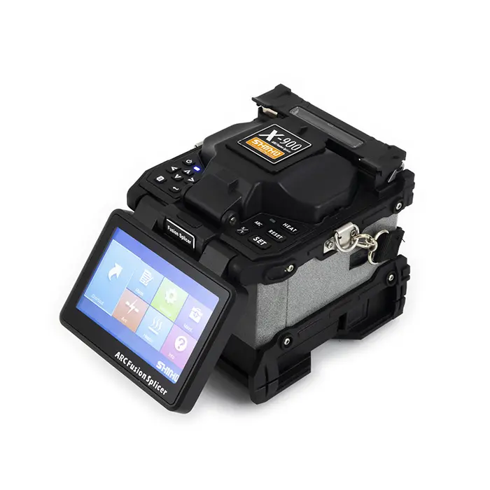 6 motor çekirdek hizalama Splicer ile Fiber Fusion Splicer x-900 6S hızlı ekleme ile omurga optik Fiber Splicer