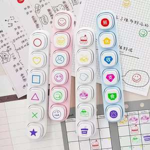 แสตมป์ไวต่อแสงน่ารักแบบสั่งทำแมวน้ำหกตัวพร้อมลวดลายน่ารักหลากสีทำจากวัสดุอะคริลิค - Product Image 3