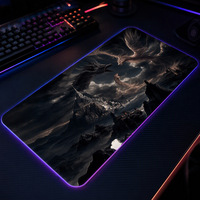 Tapis de souris de jeu personnalisé XXL en caoutchouc anti-rayures résistant à l'eau, tapis de bureau antidérapant surdimensionné rectangulaire