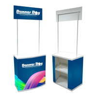 Vente chaude Portable PP/ABS PVC Promotion Compteur Haute Visibilité Stand Affichage Stand pour Marketing Publicité Équipement