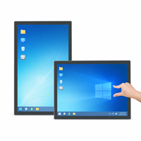 PC Panel Sentuh Industri 23.8 Inci Smart Android / Win10 11 1920x1080 Layar Sentuh Kapasitif VESA Mount HMI All in One PC